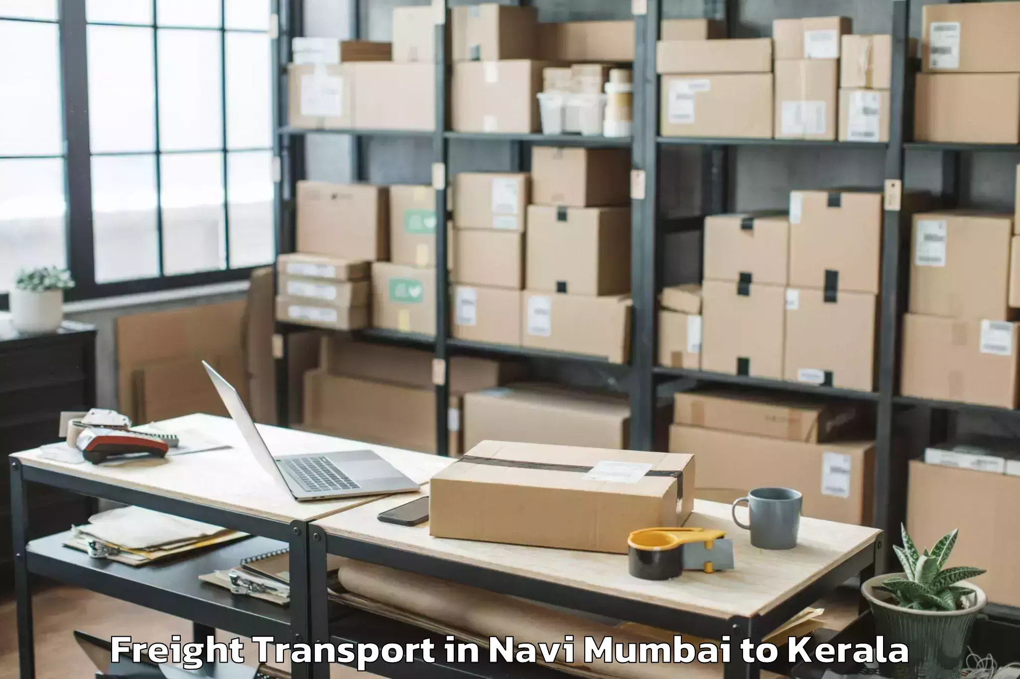 Book Navi Mumbai to Valavoor Freight Transport